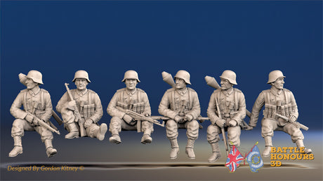 German infantry tank rider figures