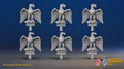 Napoleonic French Imperial Eagles - Set of 6