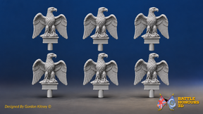 Napoleonic French Imperial Eagles - Set of 6