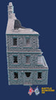 Französische zerstörte Stadt