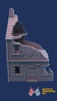 Französische zerstörte Stadt