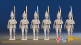 Seven Years’ War Prussian Grenadiers - March Attack - Long Cuff Lace, front view. Supplied unpainted.