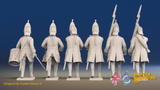 Seven Years’ War Russian Grenadiers Command - Winter Uniform - Observation Corps, rear view. Supplied unpainted.
