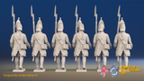 Seven Years’ War Russian Grenadiers - March Attack - Winter Uniform, rear view. Supplied unpainted.