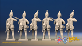 Seven Years’ War Prussian Grenadiers - Firing Line - Straight Lapel Lace, rear view. Supplied unpainted.
