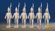 Seven Years’ War Russian Grenadiers - March Attack - Summer Uniform - Observation Corps, front view. Supplied unpainted.
