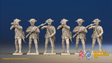 Seven Years’ War Prussian Musketeers - Firing Line - Pointed Lapel Lace, front view. Supplied unpainted.