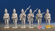 Seven Years’ War Prussian Fusiliers - Charging - Set 2, front view. Supplied unpainted.
