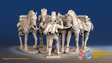 Seven Years’ War Prussian Hussar Horse Holder - Set 3, front view. Supplied unpainted.