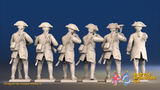 Seven Years’ War Prussian Jägers Command - Skirmishers - Gaiters and Straight Lace, rear view. Supplied unpainted.