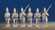 Seven Years’ War Russian Grenadiers - Advancing - Winter Uniform, front view. Supplied unpainted.