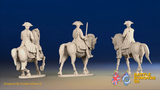 Seven Years’ War Russian Mounted Command - Set 1, rear view. Supplied unpainted.
