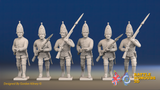 Seven Years’ War Russian Grenadiers - Advancing - Summer Uniform - Observation Corps, front view. Supplied unpainted.