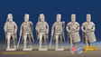 Seven Years’ War Russian Pandur Grenadiers Command - Winter Uniform, front view. Supplied unpainted.