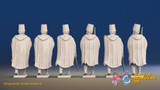 Seven Years’ War Russian Pandur Grenadiers Command - Winter Uniform, rear view. Supplied unpainted.