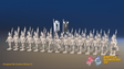Seven Years’ War Russian Grenadier Battalion - March Attack - Summer Uniform - Observation Corps - 30 Figures, front view. Supplied unpainted.
