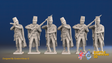 Seven Years’ War Russian Pandurs - Firing - Winter Uniform, front view. Supplied unpainted.