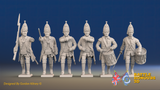 Seven Years’ War Russian Grenadiers Command - Advancing - Winter Uniform - Observation Corps, front view. Supplied unpainted.