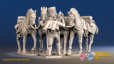 Seven Years’ War Prussian Hussar Horse Holder - Set 1, front view. Supplied unpainted.