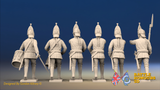 Seven Years’ War Russian Grenadiers Command - Advancing - Summer Uniform - Observation Corps, rear view. Supplied unpainted.