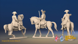 Seven Years’ War Russian Mounted Command - Riding Dress, rear view. Supplied unpainted.