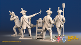 Seven Years’ War Prussian Horse Artillery - Firing Crew, rear view. Supplied unpainted.