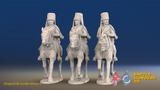 Seven Years’ War Russian Hussars - Fur Caps, front view. Supplied unpainted.