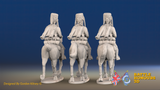 Seven Years’ War Russian Hussars - Fur Caps, rear view. Supplied unpainted.