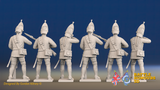 Seven Years’ War Russian Grenadiers - Firing - Summer Uniform, rear view. Supplied unpainted.