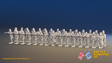 Seven Years’ War Russian Pandur Grenadier Battalion - Firing - Summer Uniform - 30 Figures, front view. Supplied unpainted.
