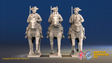 Seven Years’ War Prussian Cuirassiers - Trotting, front view. Supplied unpainted.