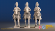 Seven Years’ War Prussian Dragoons - Trotting - Set 2, front view. Supplied unpainted.