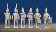 Seven Years’ War Russian Grenadiers Command - Summer Uniform - Observation Corps, front view. Supplied unpainted.