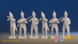 Seven Years’ War Russian Grenadiers - Firing - Winter Uniform - Observation Corps, front view. Supplied unpainted.