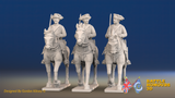 Seven Years’ War Russian Cuirassiers, front view. Supplied unpainted.