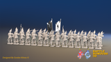 Seven Years’ War Russian Grenadier Battalion - Firing - Summer Uniform - 30 Figures, rear view. Supplied unpainted.