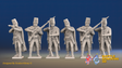 Seven Years’ War Russian Pandur Grenadiers - Firing - Winter Uniform, front view. Supplied unpainted.