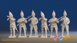 Seven Years’ War Russian Grenadiers - Firing - Winter Uniform, front view. Supplied unpainted.