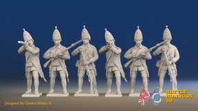 Seven Years’ War Russian Grenadiers - Firing - Winter Uniform, front view. Supplied unpainted.