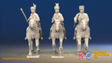 Seven Years’ War Russian Cossacks - Galloping - Lances, front view. Supplied unpainted.