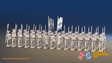 Seven Years’ War Prussian Garrison Musketeer Battalion - March Attack - Set 4 - 30 Figures, front view. Supplied unpainted.