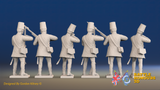 Seven Years’ War Russian Pandurs - Firing - Summer Uniform, rear view. Supplied unpainted.