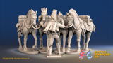 Seven Years’ War Prussian Hussar Horse Holder - Set 2, front view. Supplied unpainted.