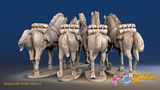 Seven Years’ War Prussian Hussar Horse Holder - Set 2, rear view. Supplied unpainted.