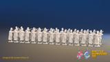 Seven Years’ War Russian Pandur Grenadier Battalion - Firing - Winter Uniform - 30 Figures, rear view. Supplied unpainted.