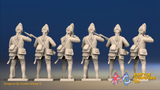 Seven Years’ War Prussian Fusiliers - Firing Line - Set 2, rear view. Supplied unpainted.