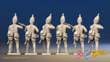Seven Years’ War Prussian Grenadiers - Firing Line - Long Cuff Lace, rear view. Supplied unpainted.