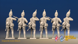 Seven Years’ War Prussian Grenadiers - Firing Line - Shoulder Wings, rear view. Supplied unpainted.