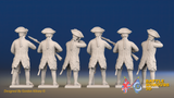 Seven Years’ War Russian Musketeers - Firing - Winter Uniform - Observation Corps, rear view. Supplied unpainted.