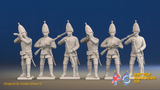 Seven Years’ War Russian Grenadiers - Firing - Summer Uniform - Observation Corps, front view. Supplied unpainted.